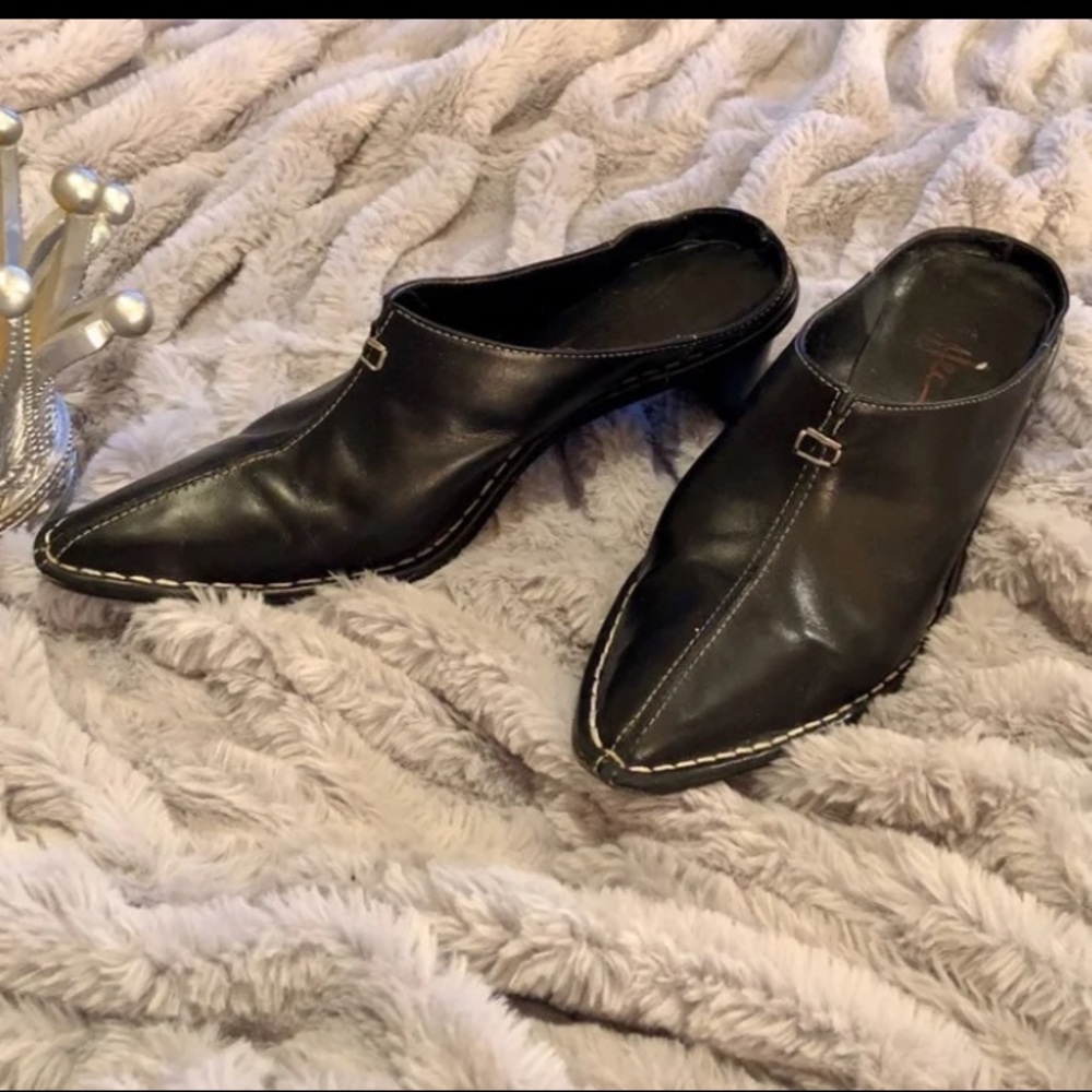 DESIGNER BLACK LADIE’S Slip on Vero Cuoio Wedges Black Shoes